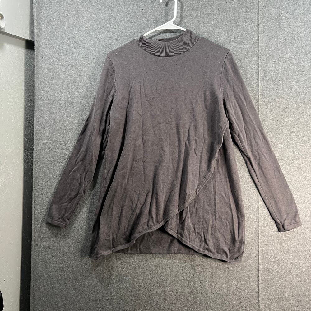 Studio Park x Jayne Brown Crossover Tunic Sweater Charcoal Medium